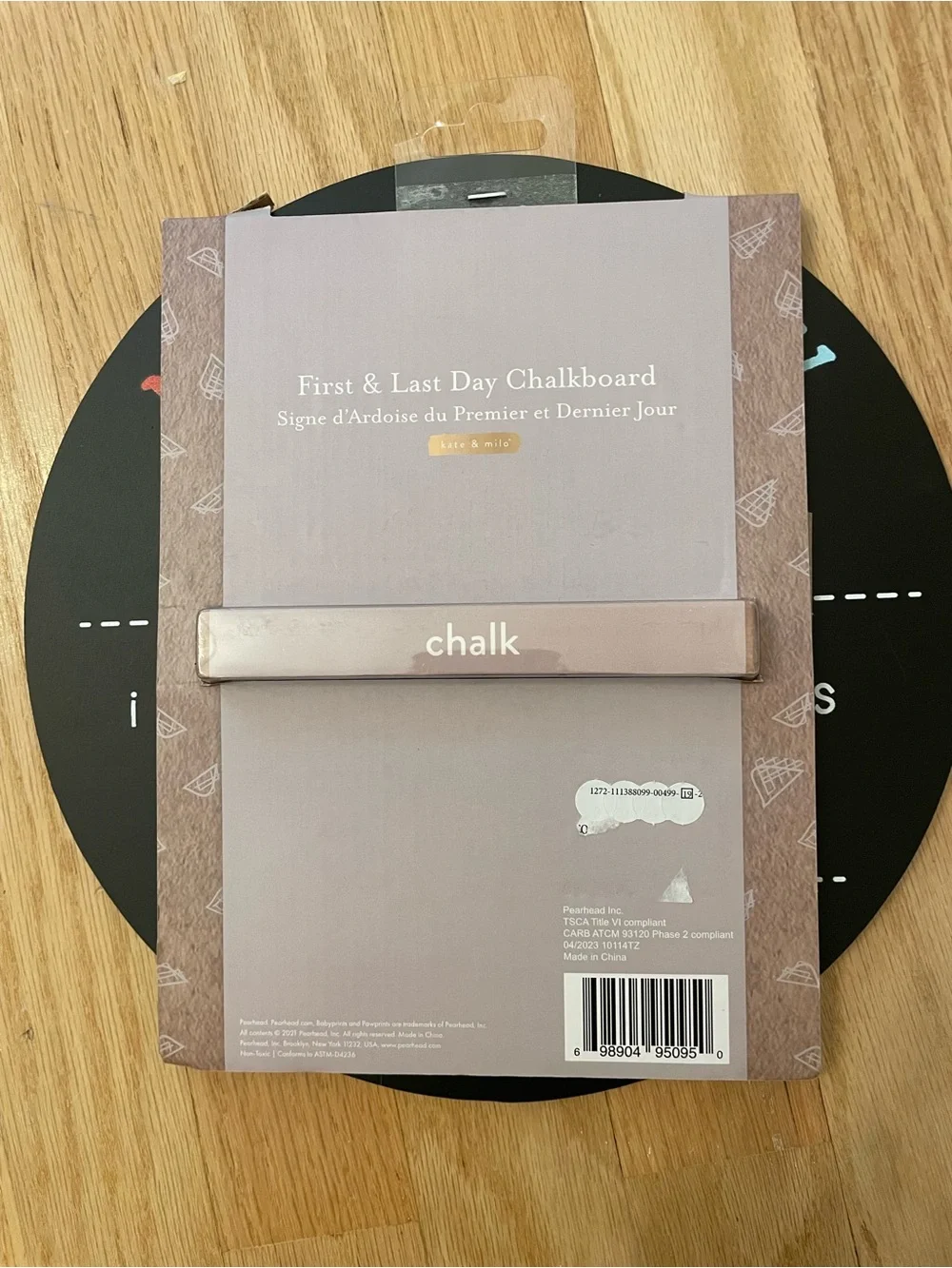 Round First and Last Day of School Chalkboard Sign Back to School Reusable Sign